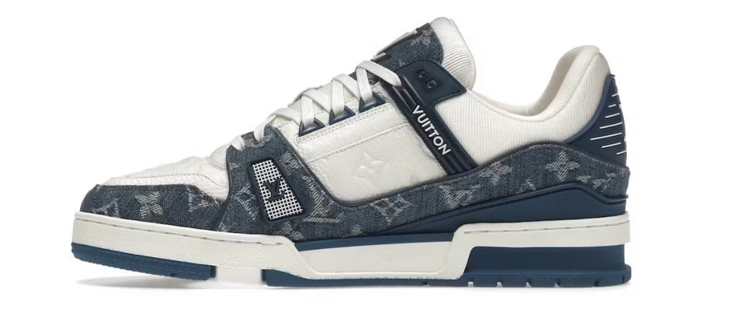 Louis Vuitton Trainer Denim White Blue