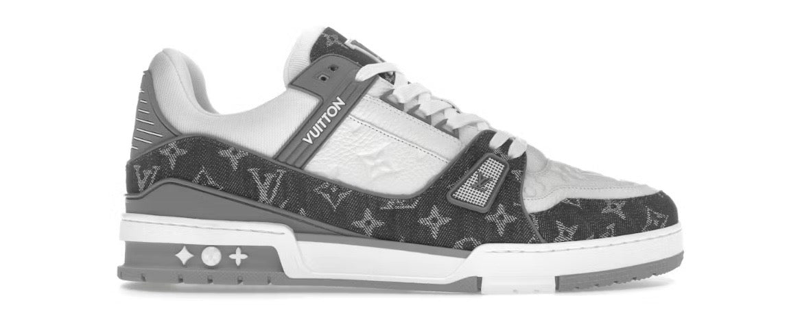 Louis Vuitton Trainer Monogram Denim Grey White