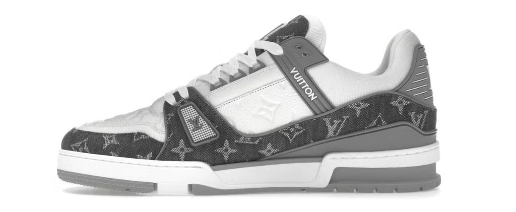 Louis Vuitton Trainer Monogram Denim Grey White